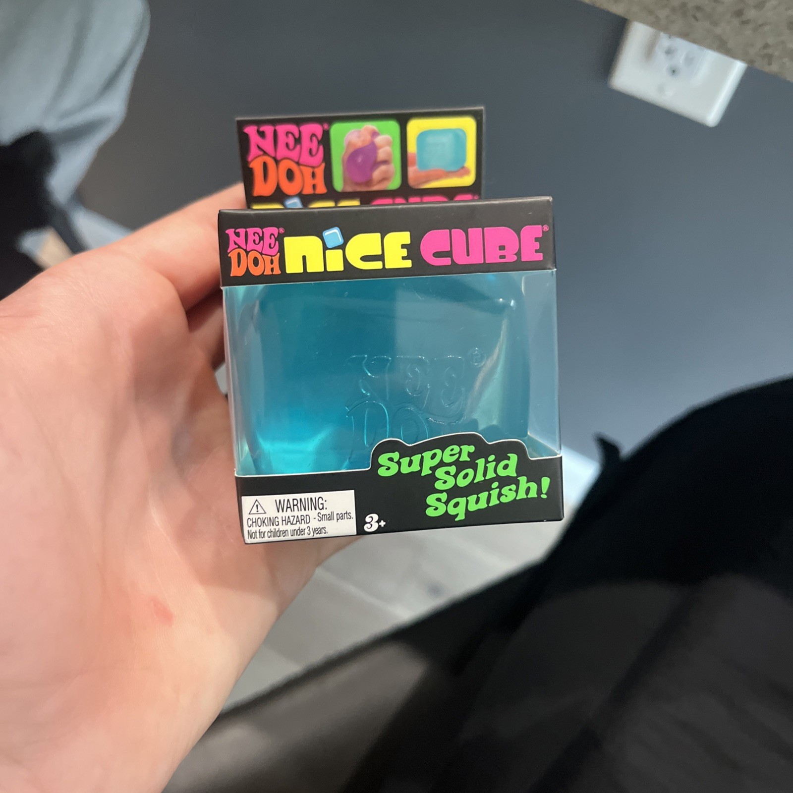 Nee Doh Glitter Nice Cube Squish Toy Assorted Colors