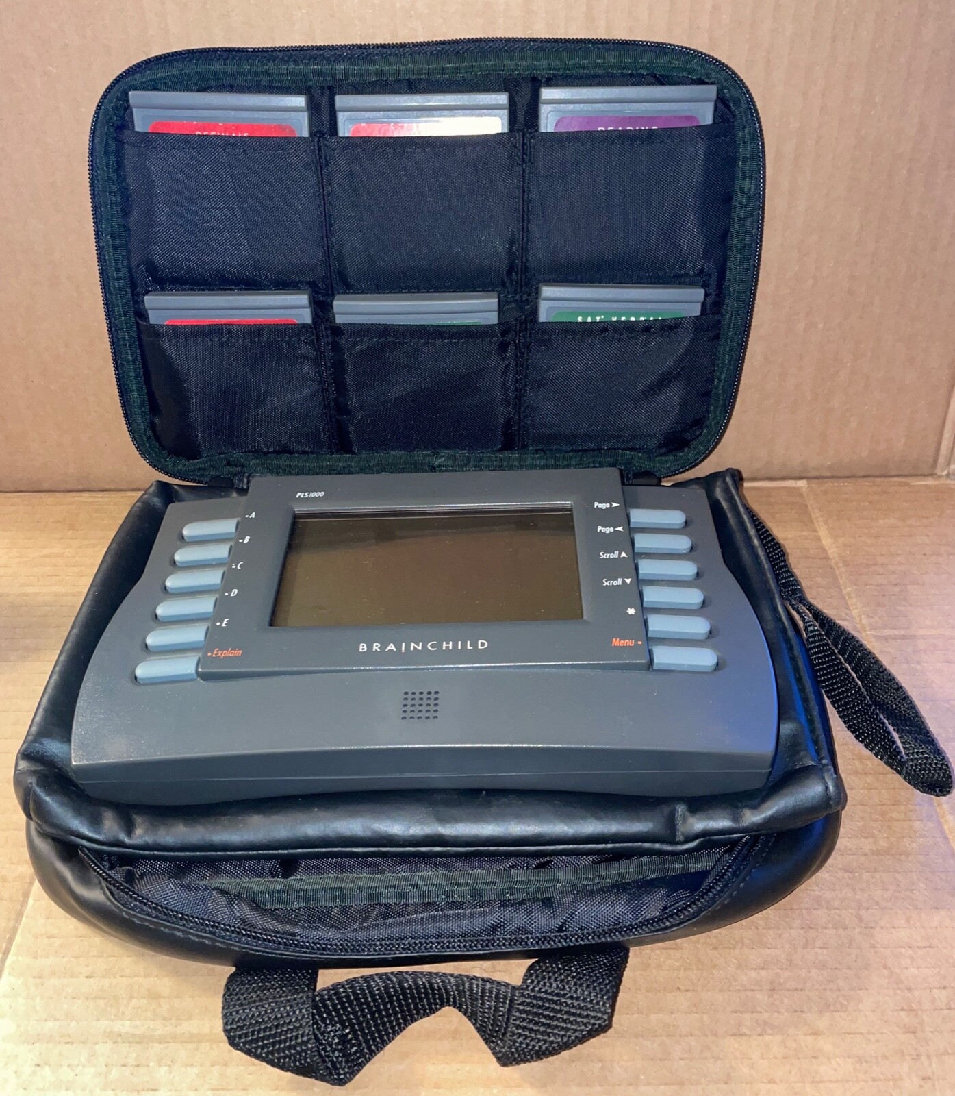 Vintage Brainchild 94A PLS1000 w/ Pouch Carrying Case And Games