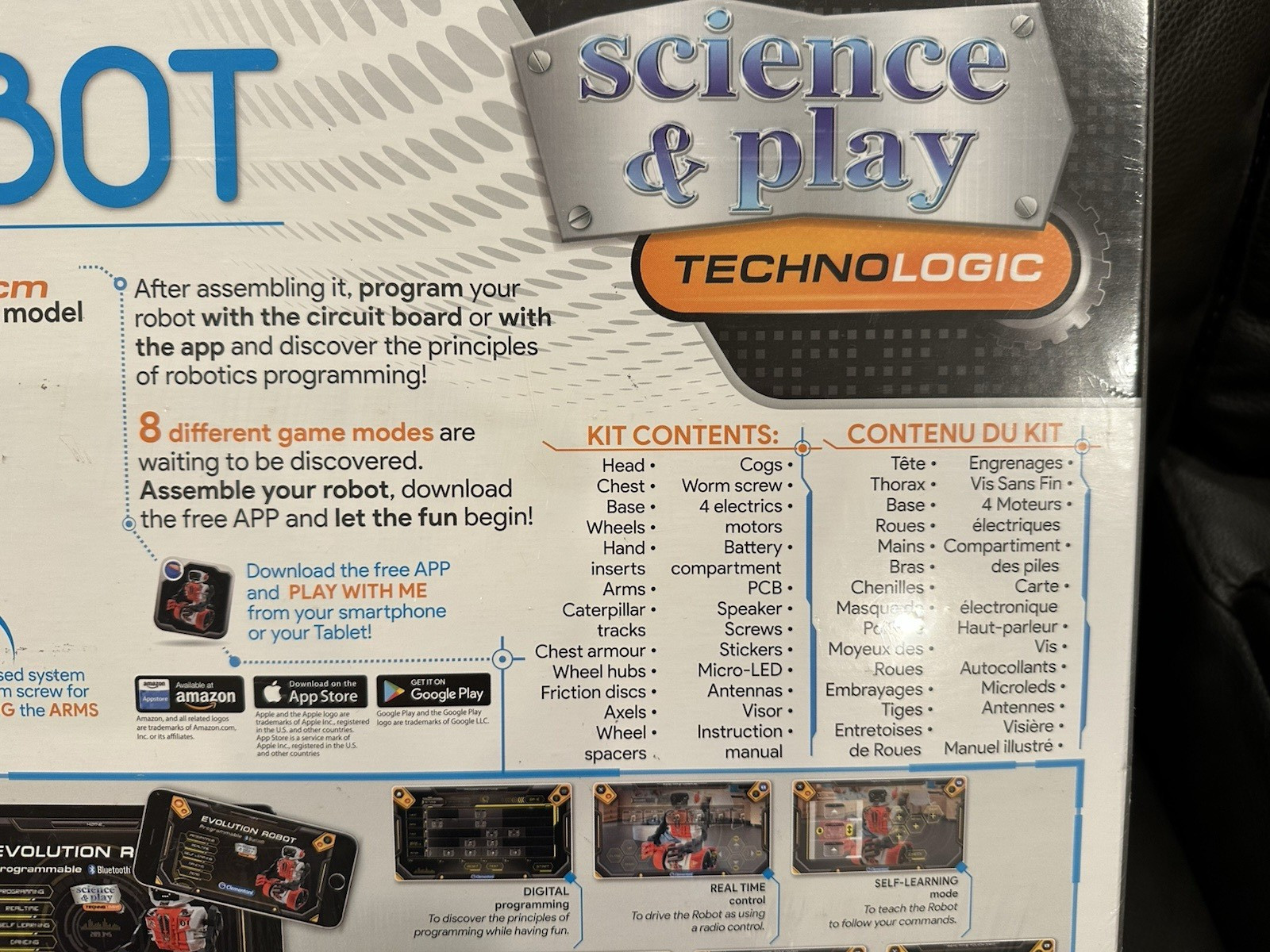 Evolution ROBOT Stem Programmable Bluetooth Science &Play Factory Sealed ITALY
