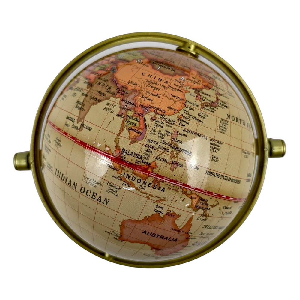 720° Rotation Earth Globe World Map Geography Education Teaching Kid Room Decor