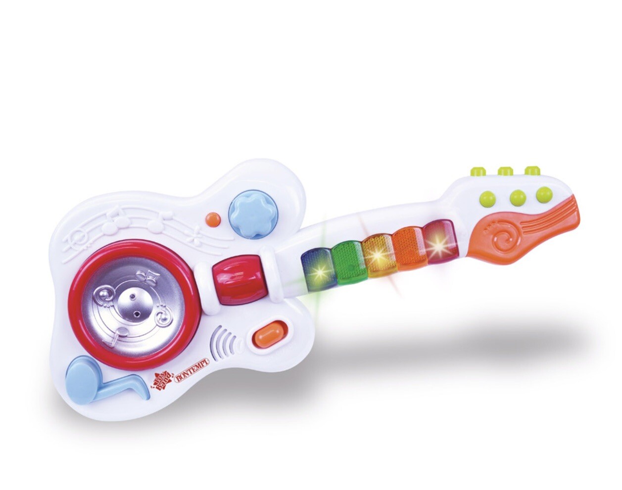 Bontempi Baby Rock Guitar – Plays Notes, Breaks, Pre-recorded Melodies Age 18+mo