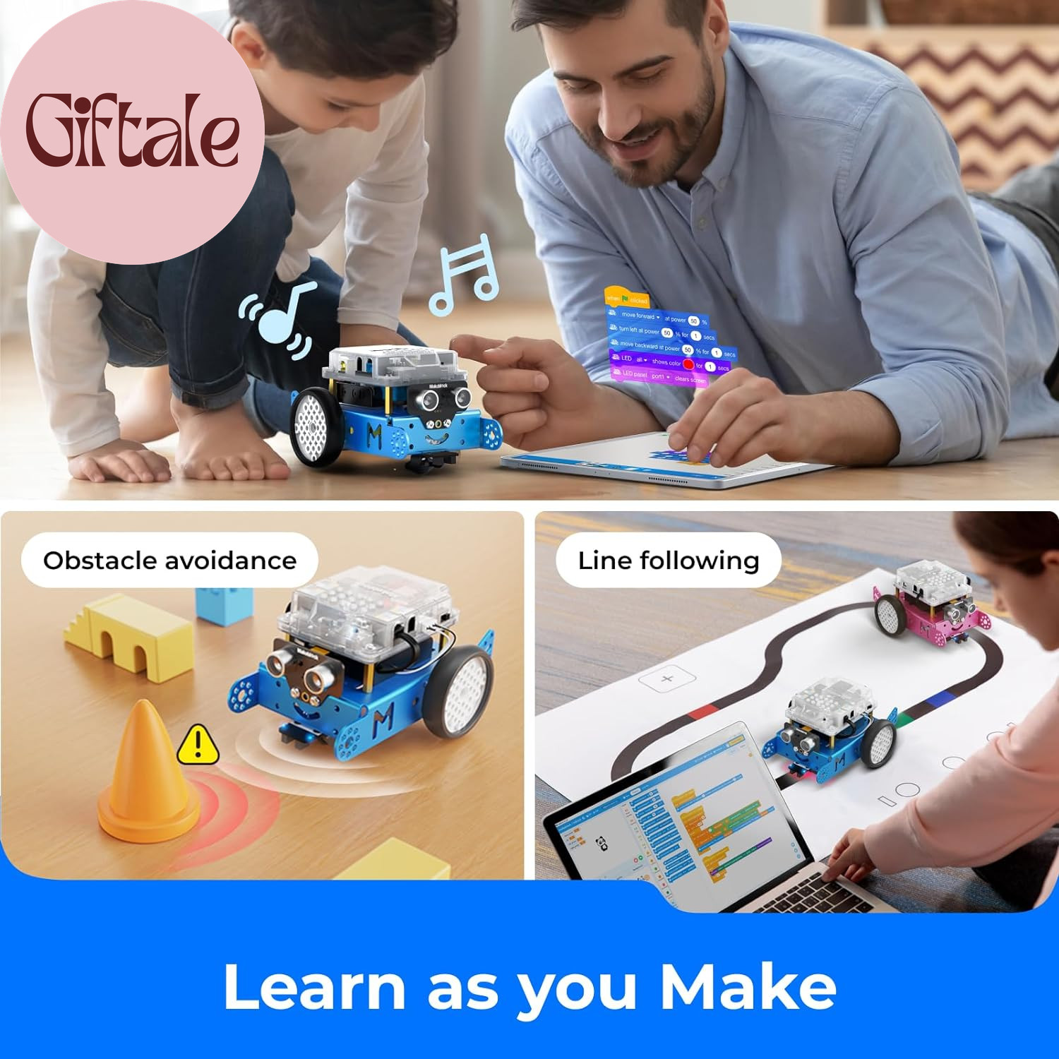 Mbot Robot Kit, Robotics for Kids Ages 8-12 Learn to Code with Scratch & Arduino