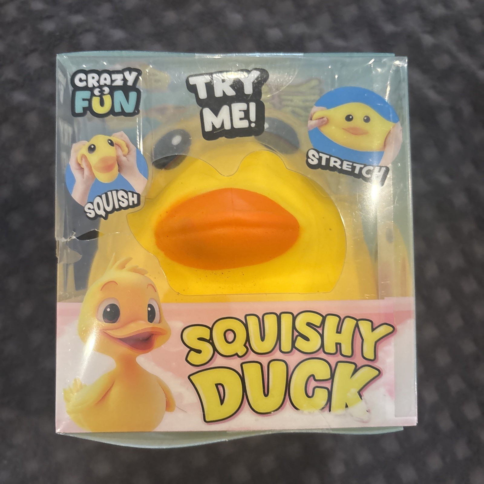 Crazy Fun Squishy Duck Stretch Squeeze Toy Yellow Orange 2026 Brand New