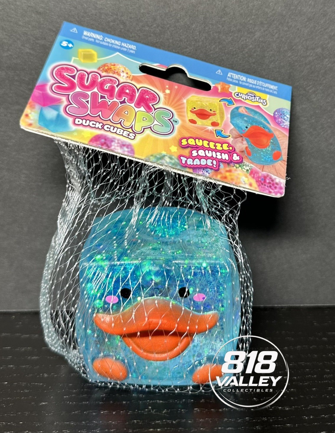 Sugar Swaps Duck Cube – Blue -Squishy Fidget Sensory Toy