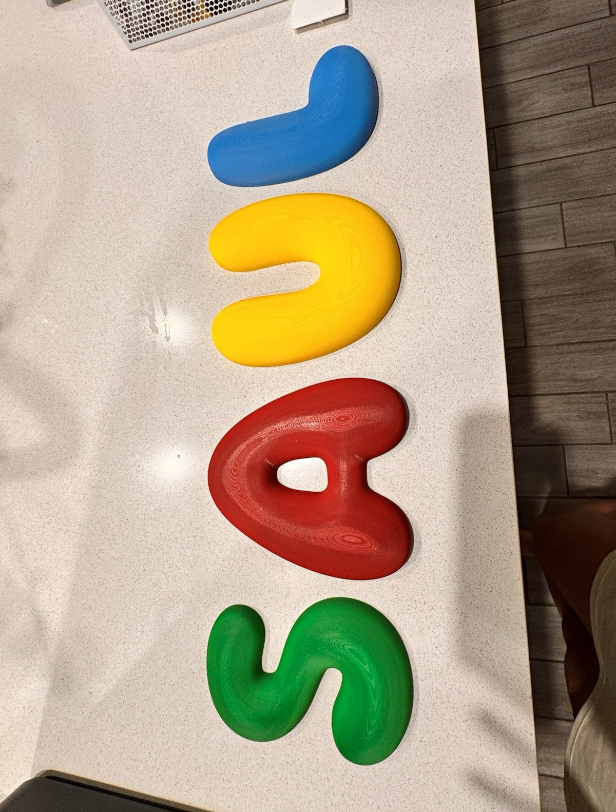 Bubble Alphabet Letters set of 4 letters 7inch (customized)