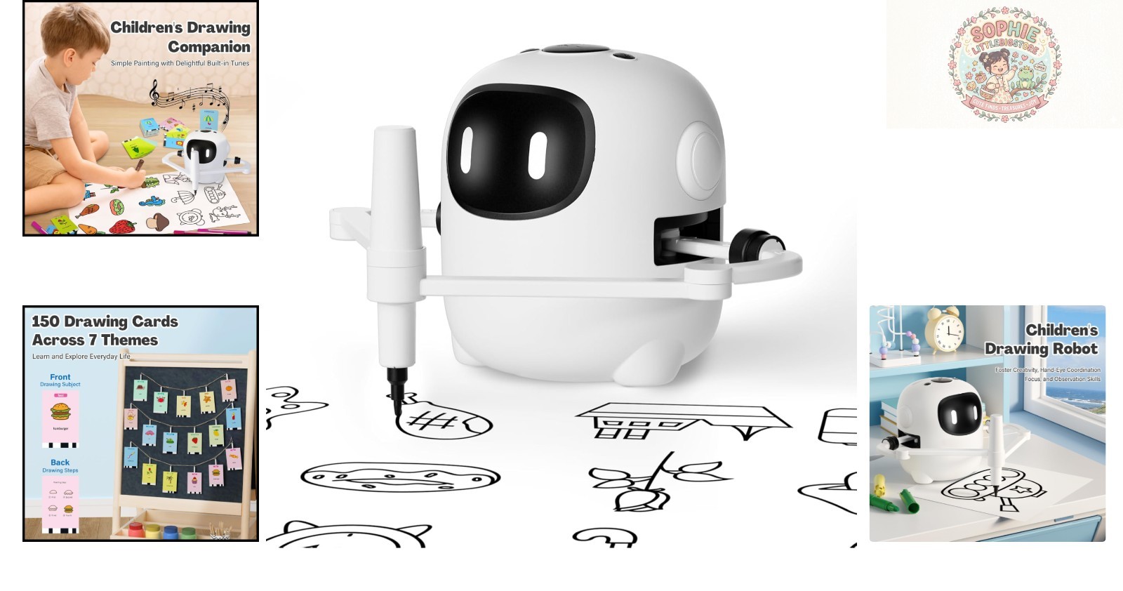 Educational Drawing Machine for Kids – Voice-Controlled & 150 Creative Cards