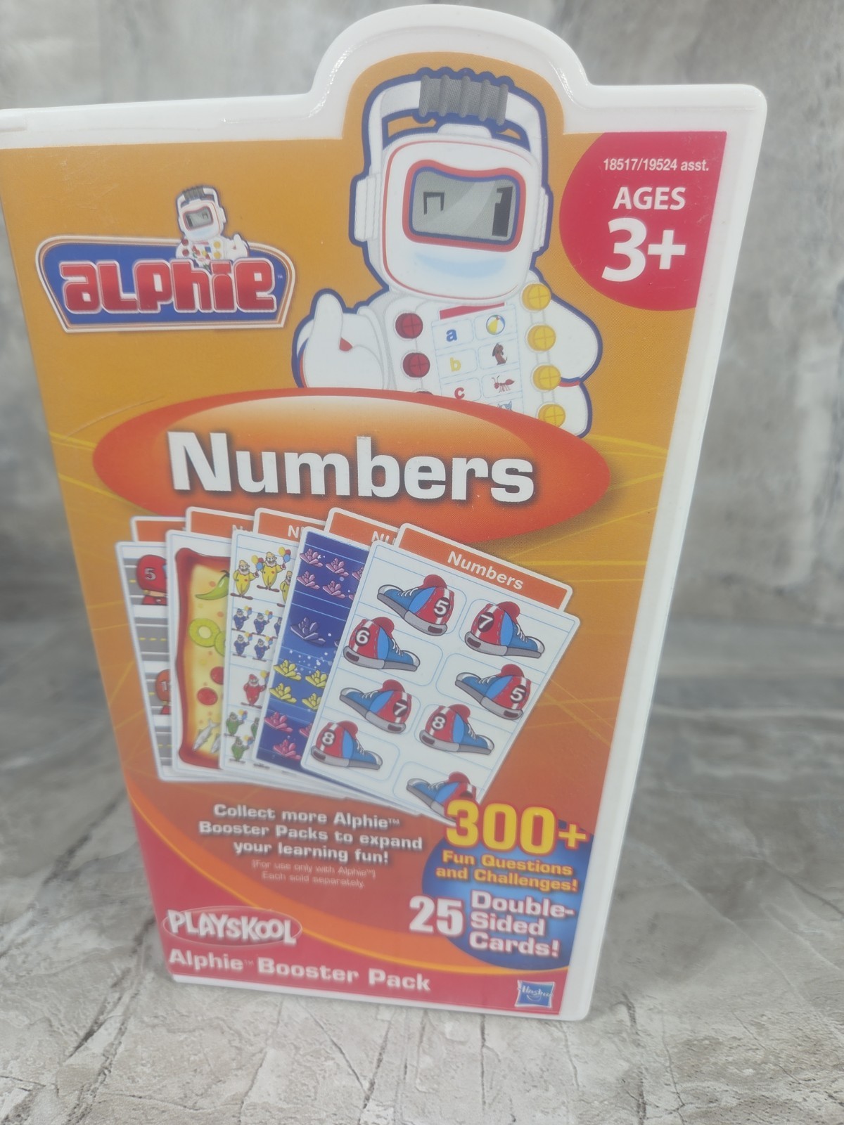 Playskool Alphie Booster Pack – Numbers for Ages 3+ Hasbro NEW Unopened Cards