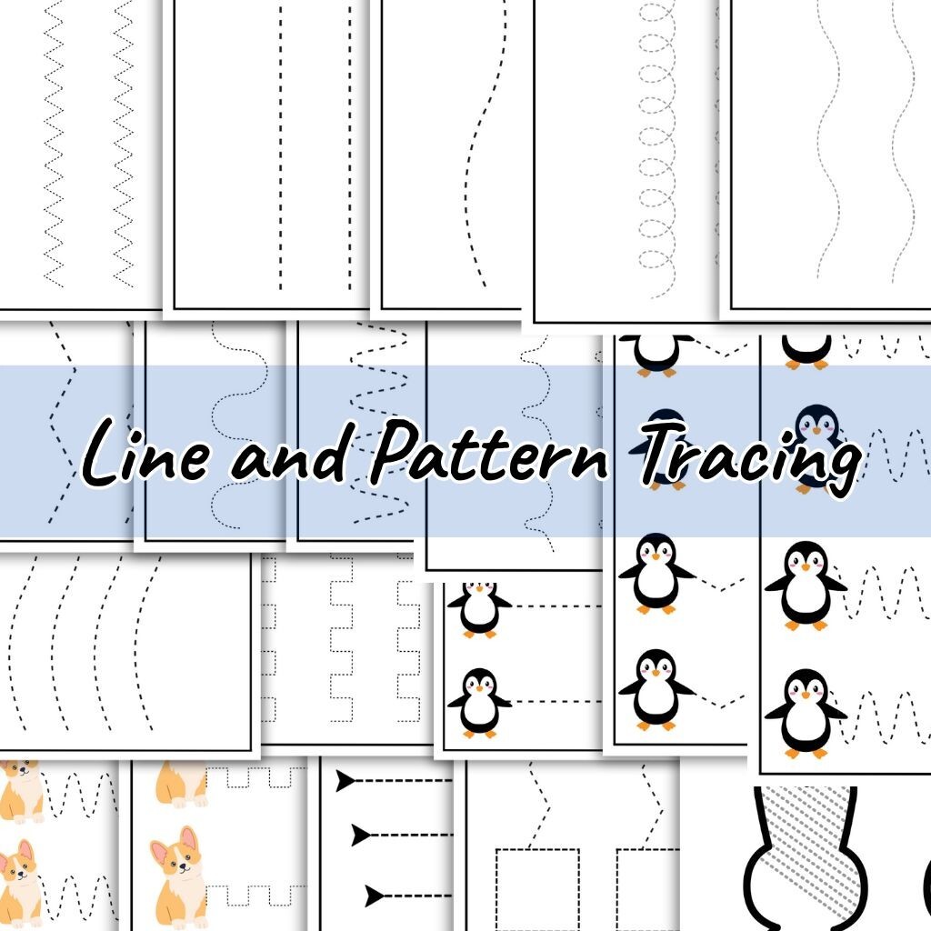 Kindergarten Printable Tracing Worksheets – Letters, Numbers, Shapes, and More