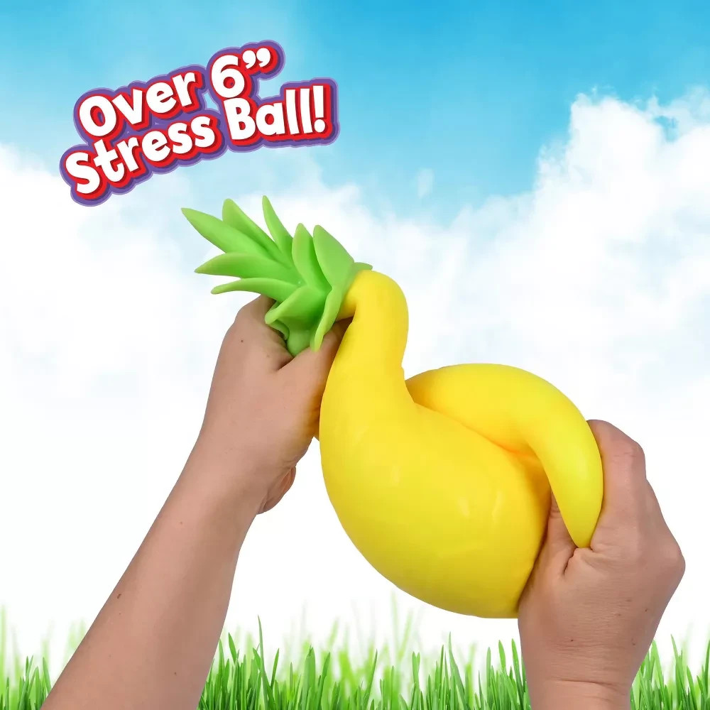 Squeeezy Pineapple Squishy Stress Ball | Sensory Fidget Squeeze Toy Fruit NIB