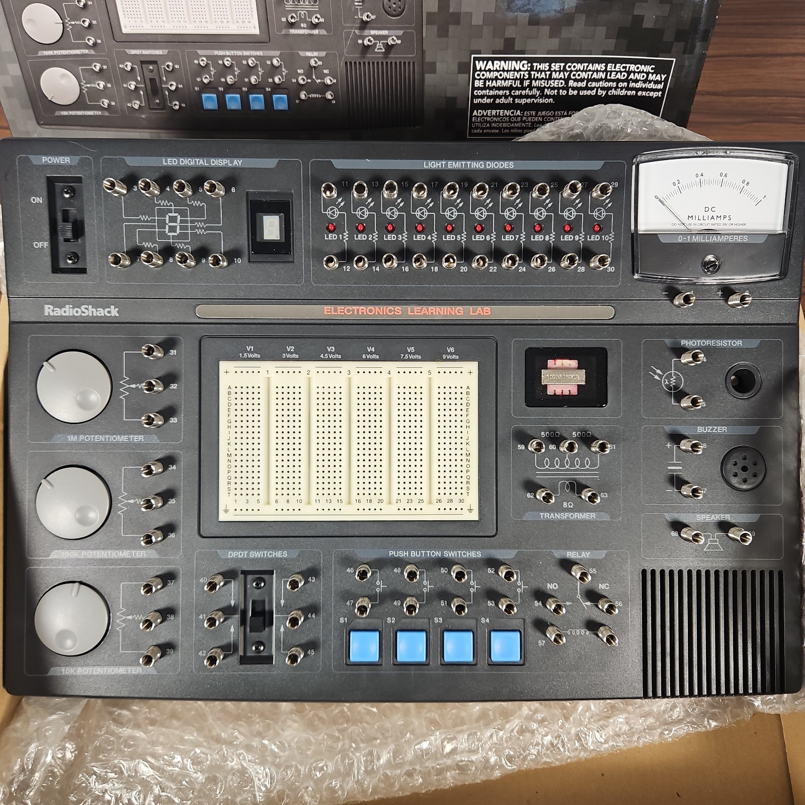 Radio Shack Technology Plus Electronics Learning Lab 28-027 Board Only