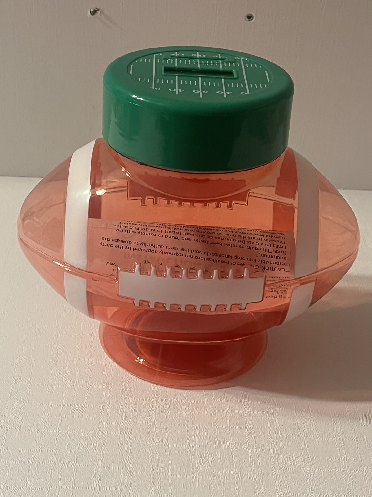 NEW Football Shaped Digital Coin Bank Jar Money Counter Plastic Piggy Bank