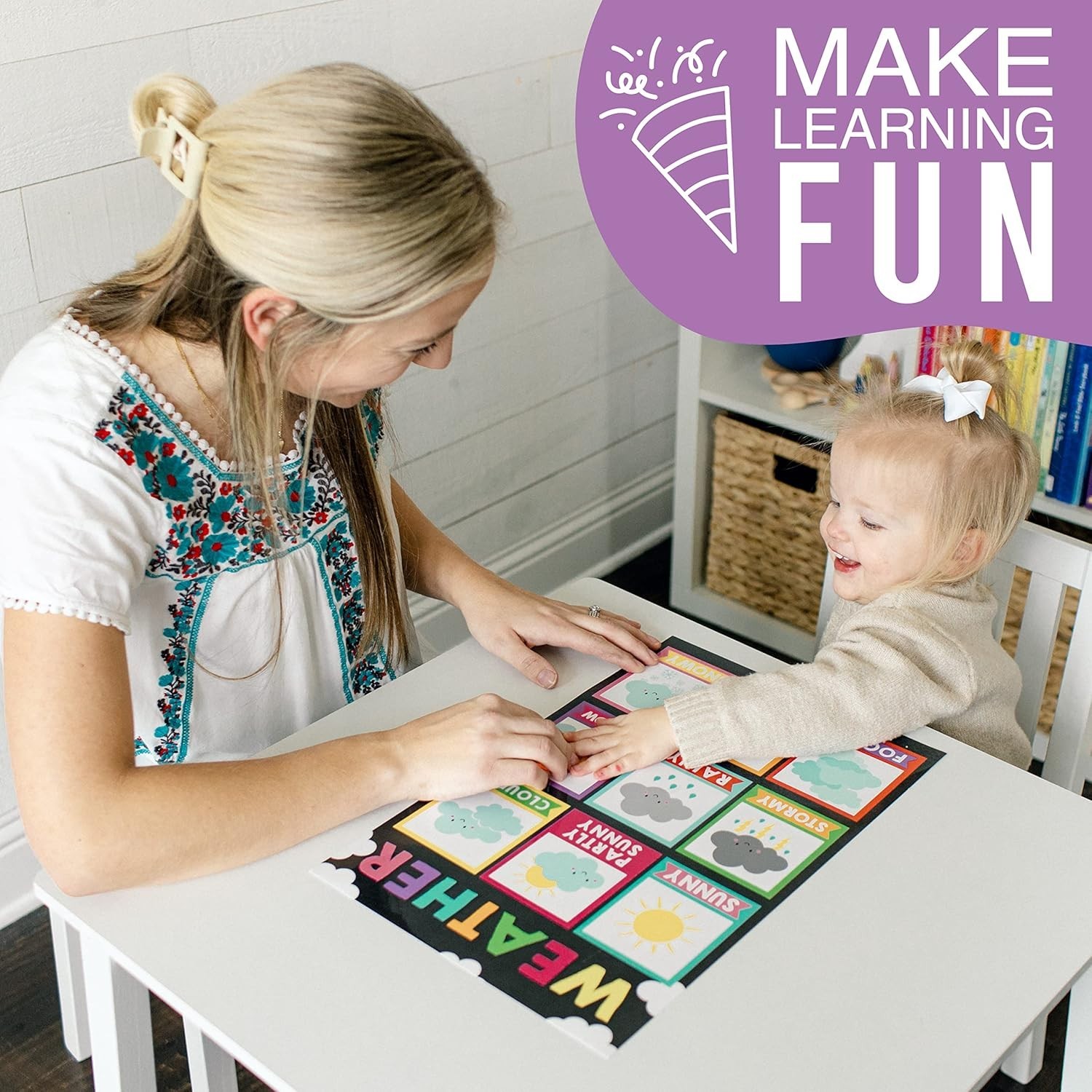 Toddler Educational Posters Set – Alphabet, Shapes, Numbers
