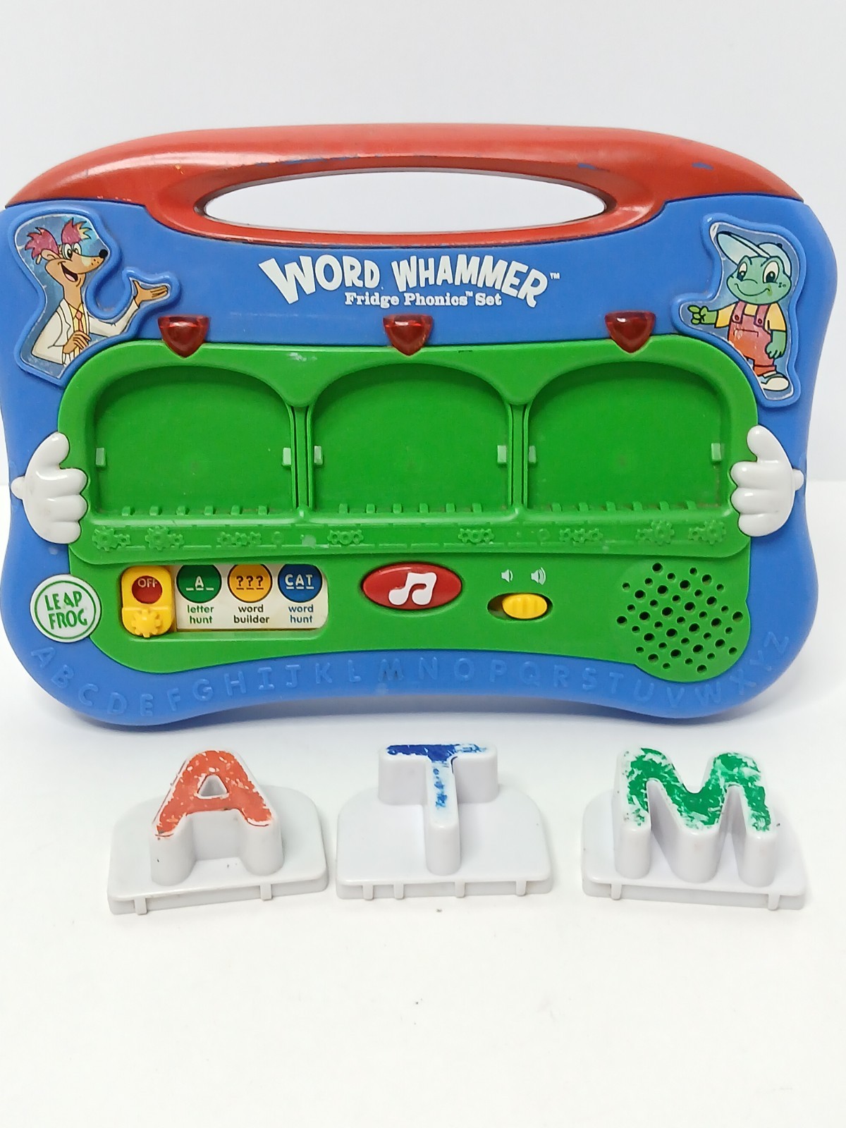 LeapFrog 2004 Word Whammer and LeapFrog 2002 Fridge Phonics Magnetic 4 Letters