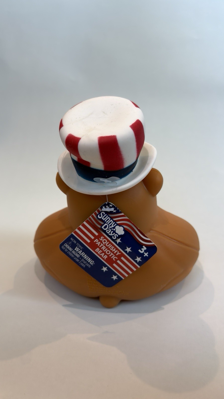 NEW UNUSED Sunny Days Squishy Patriotic Bear Red White And Blue Squishy NEW