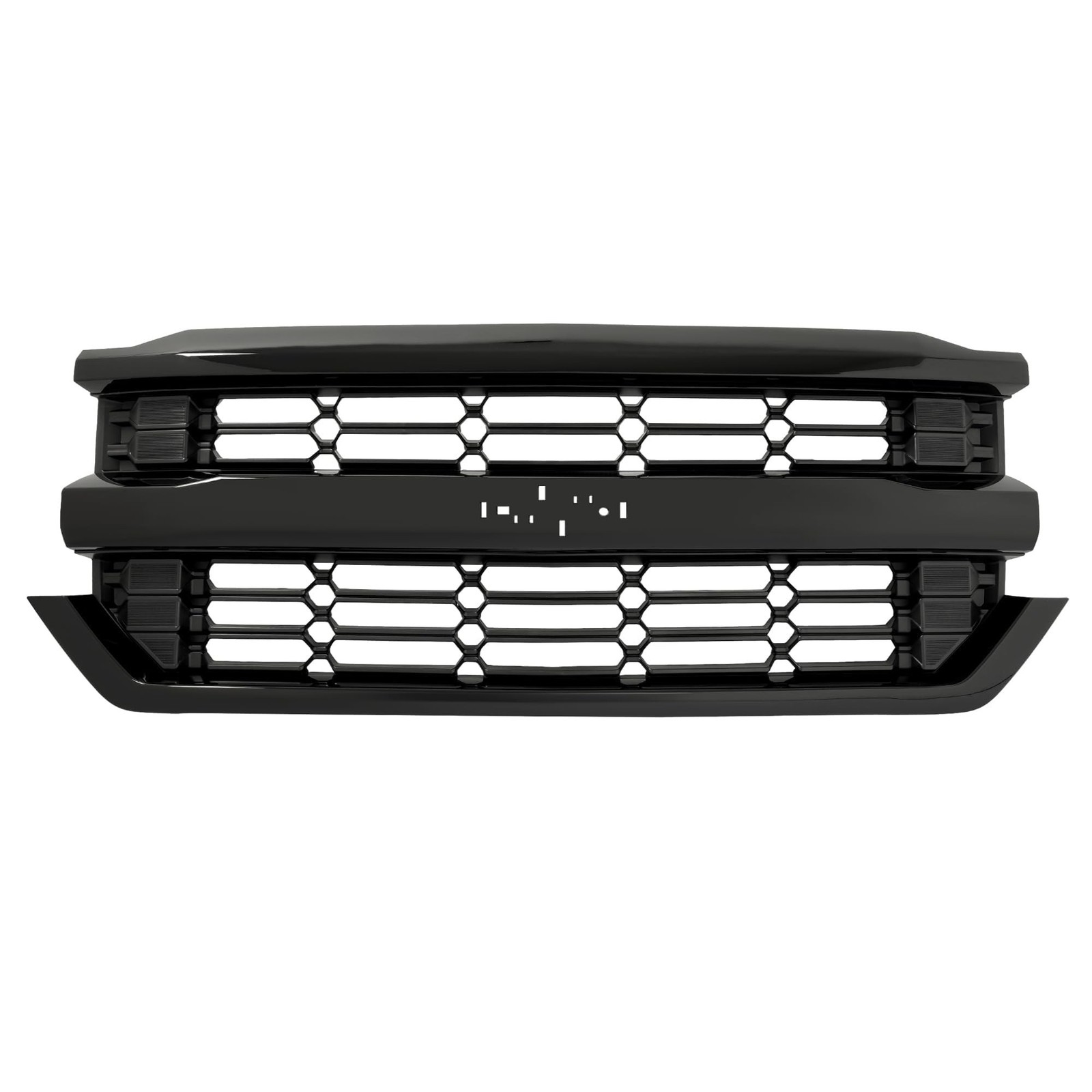 Front Grille Assembly Compatible with 2016-2019 Chevy Chevrolet Silverado 150…