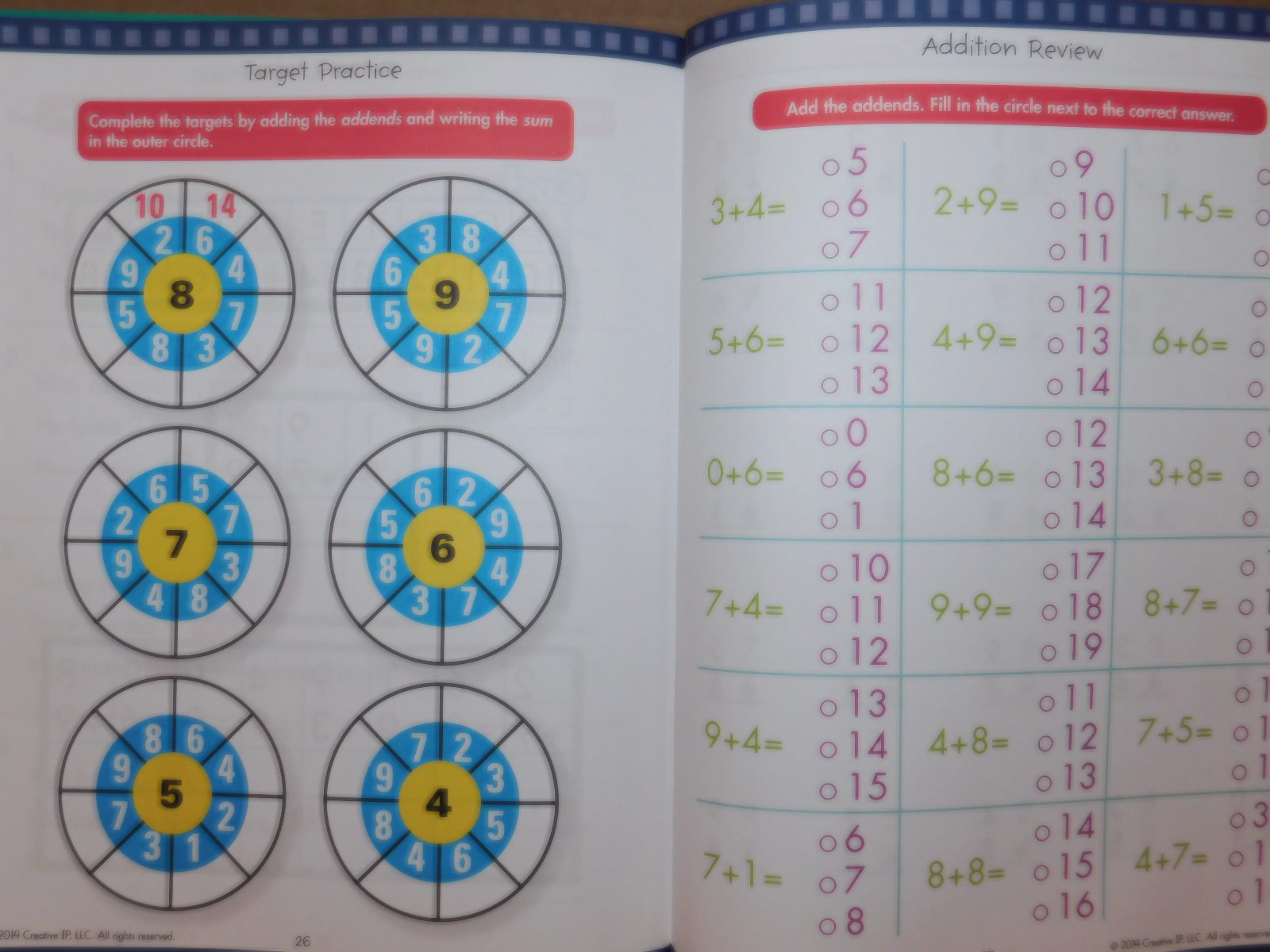 Grade 1 & 2 Math Addition & Subtraction TWO Workbooks