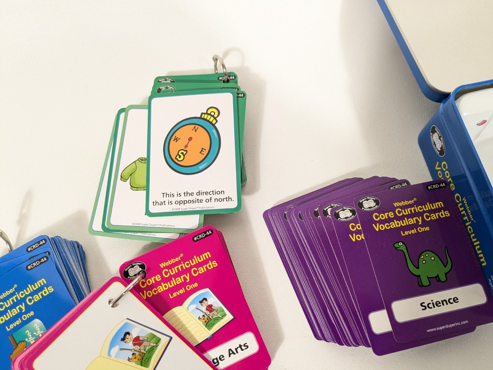 Webber Core Curriculum Vocabulary Cards Level 1 CRD-44 Grades 1 Cards Hole Punch