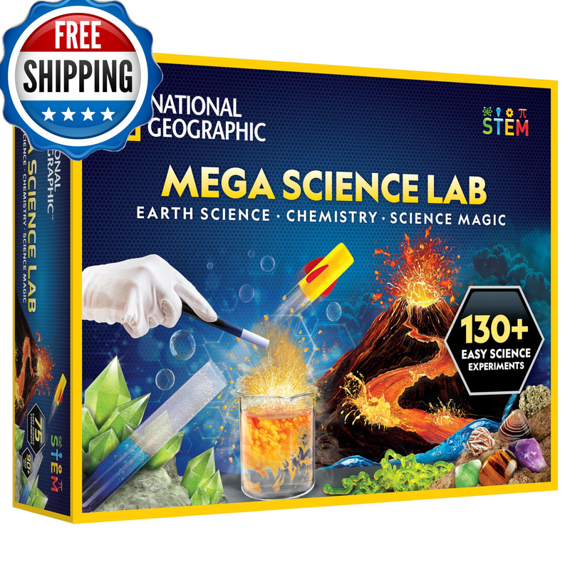 Blue Marble National Geographic Mega Science Lab – Kit For Kids 75 Easy