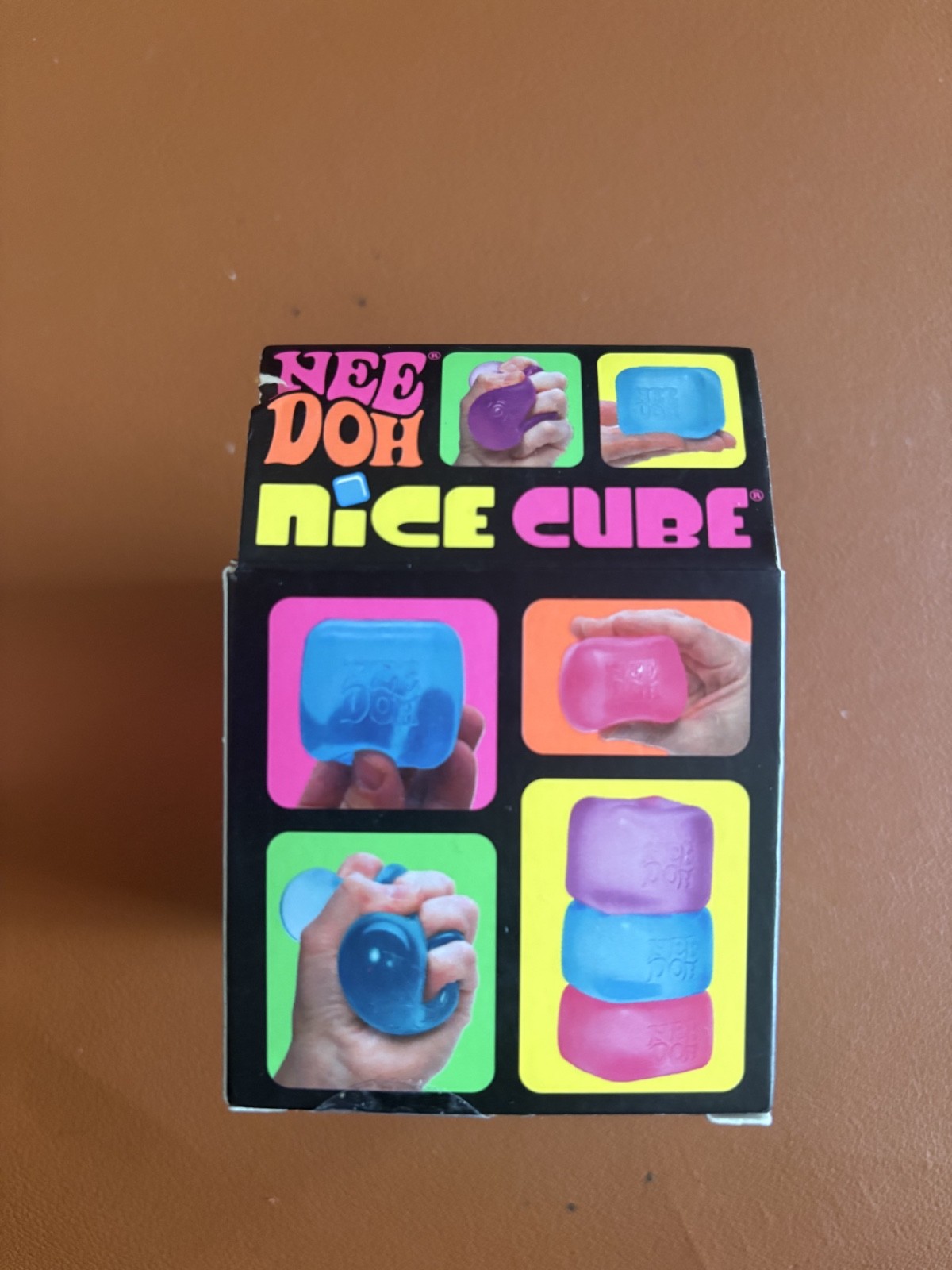 Original Nee Doh Nice Cube – Super Solid Squish! (Pink) – Factory Sealed Needoh