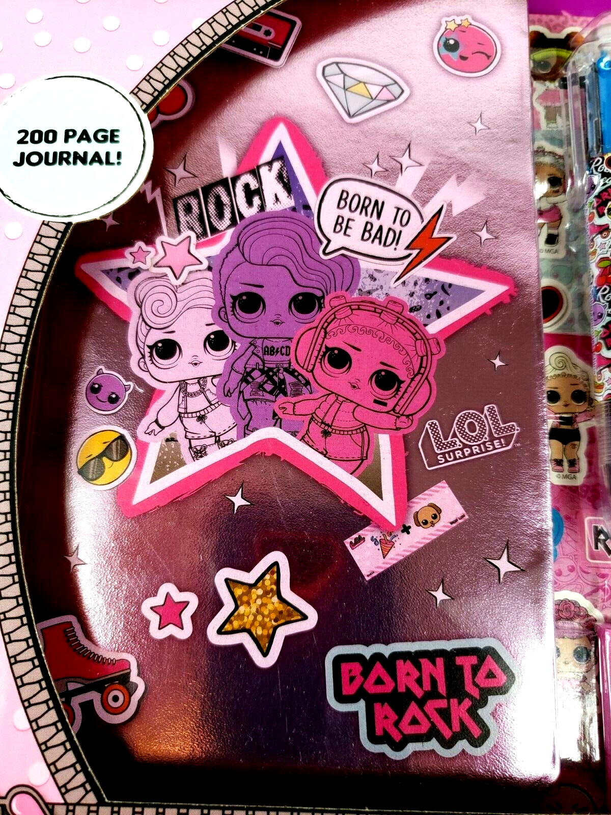 L.O.L. Surprise! Smash Journal Kit – 200 Pages, Stickers, Stamps, New in Box