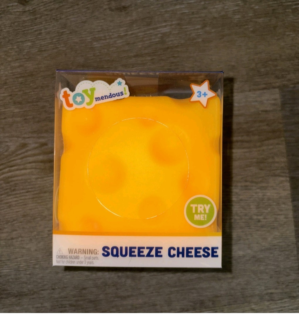 🧀 Squeeze Cheese Large Squishy Toy Toymendous – New in Box US Seller Fast Ship