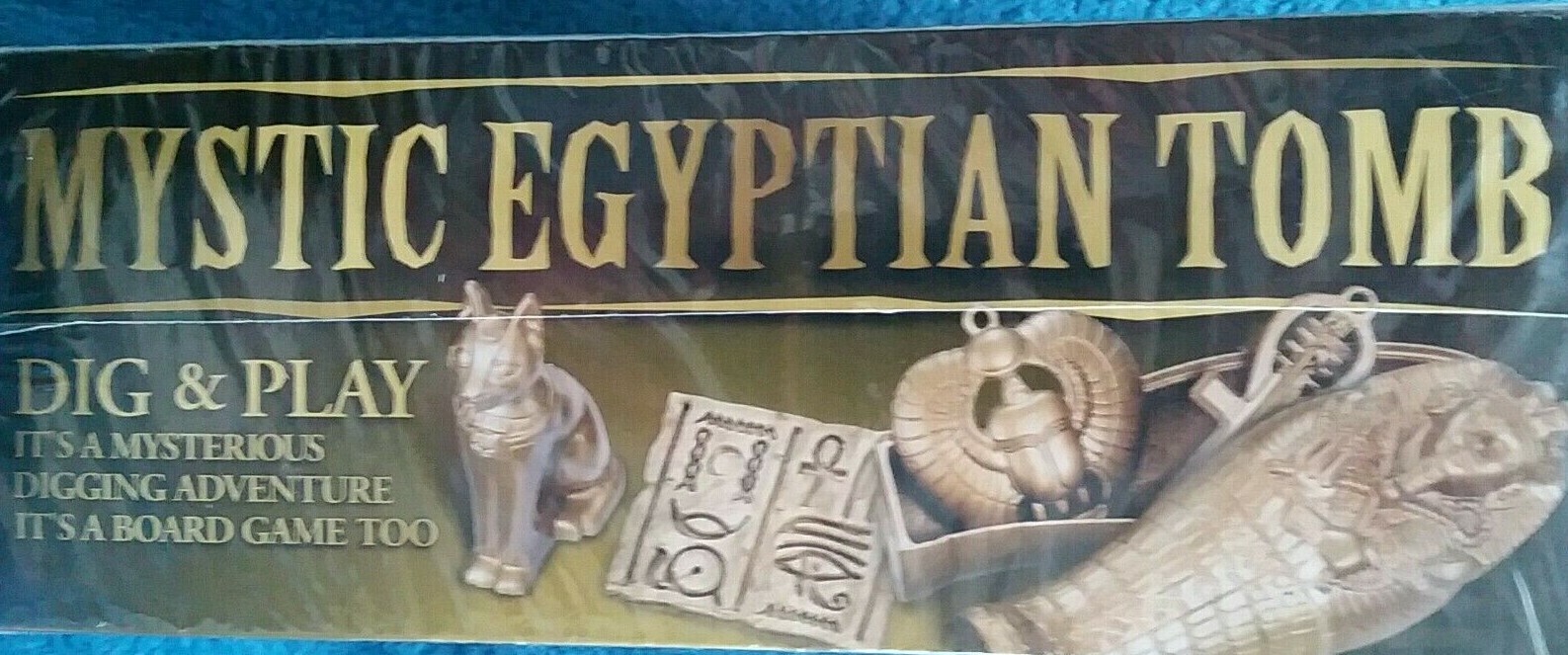 Mystic Egyptian Tomb Dig & Play Board Game Checkers Dice 4M New Sealed Ages 7&Up