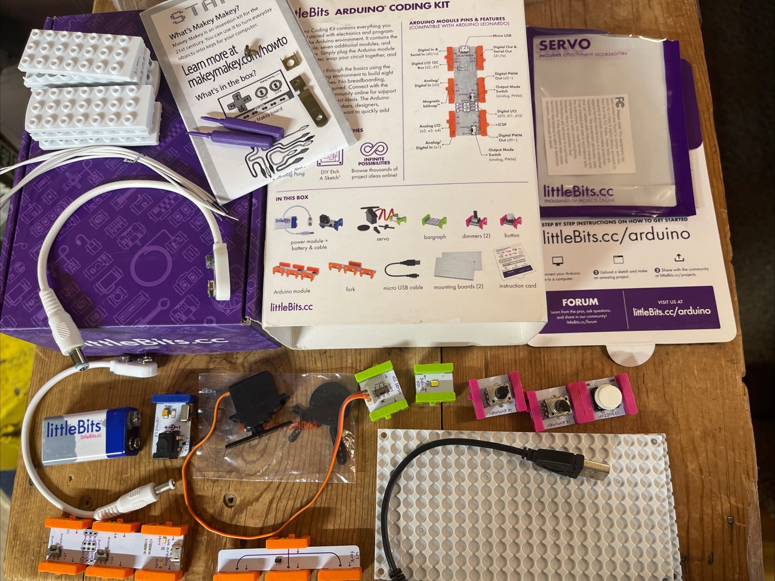 littleBits Arduino Coding Kit – STEM Learning Kit – Used W/ Extras