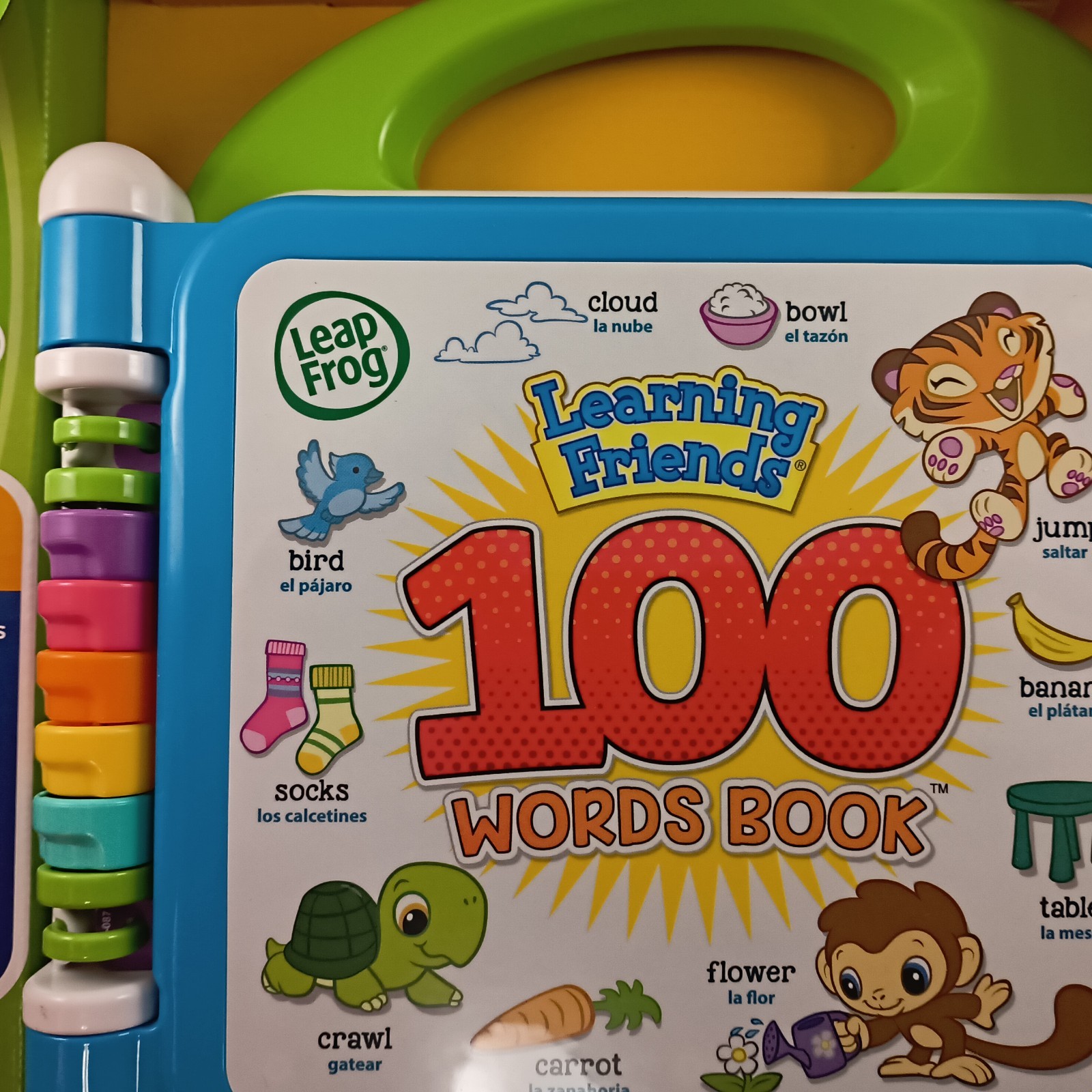 New Leap Frog Learning Friends 100 Words Book – Green/Blue Bilingual