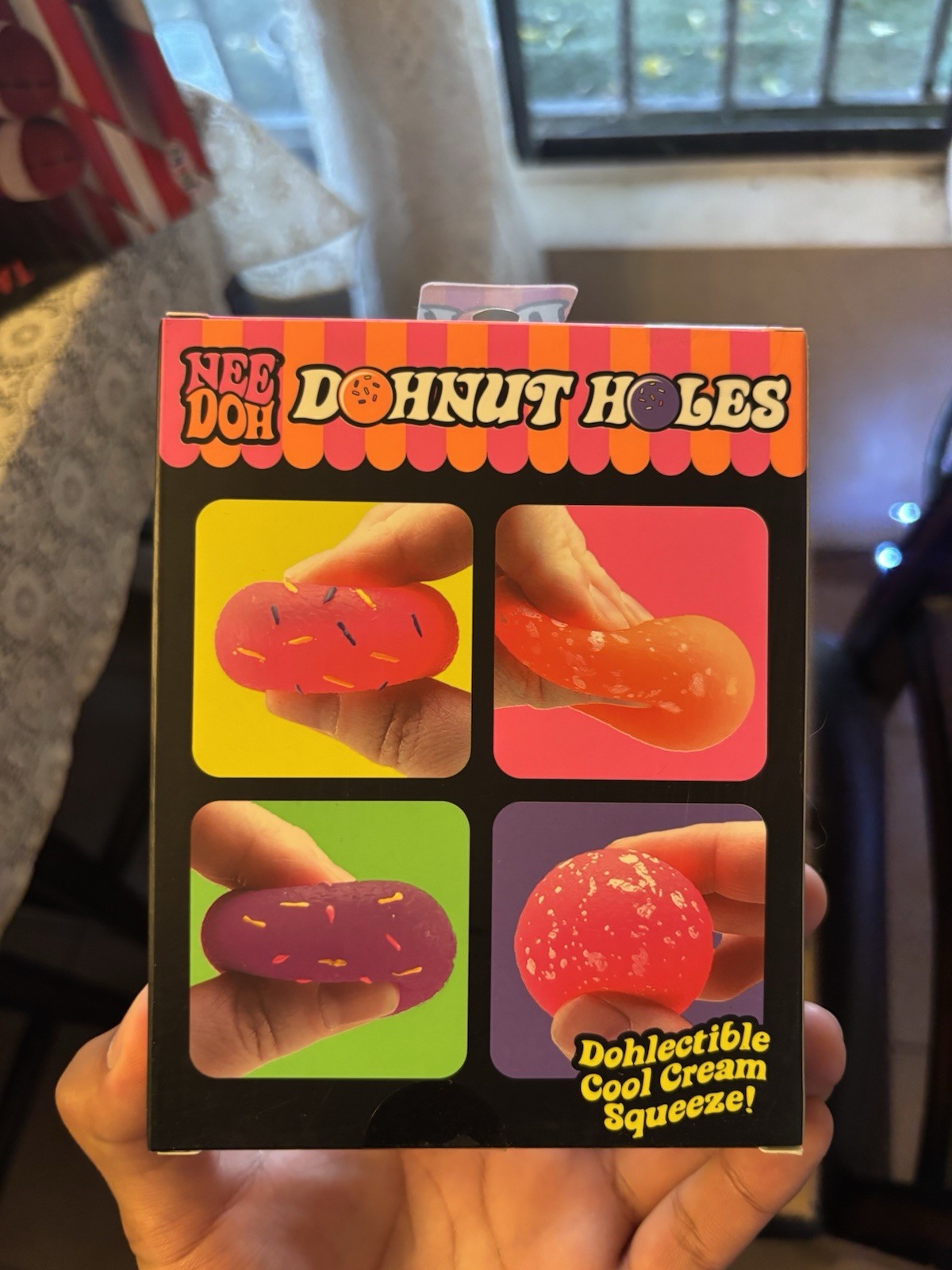 🔥VIRAL & NEW! Schylling NeeDoh Teenie Donut Holes 4 Pack NEE DOH 100% AUTHENTIC