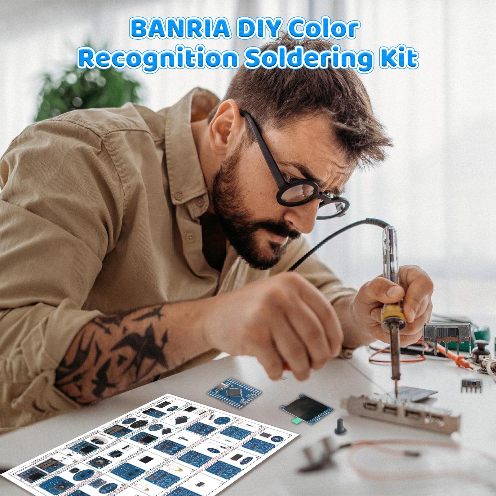 DIY Color Recognition Soldering Kit with TCS34725 Sensor, STEM Electronics Pr…