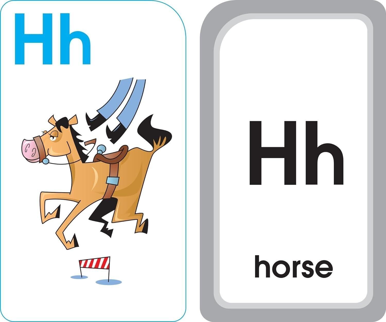 School Zone – Alphabet Fun Flash Cards – Ages 4 to 6, Preschool to Kindergarten