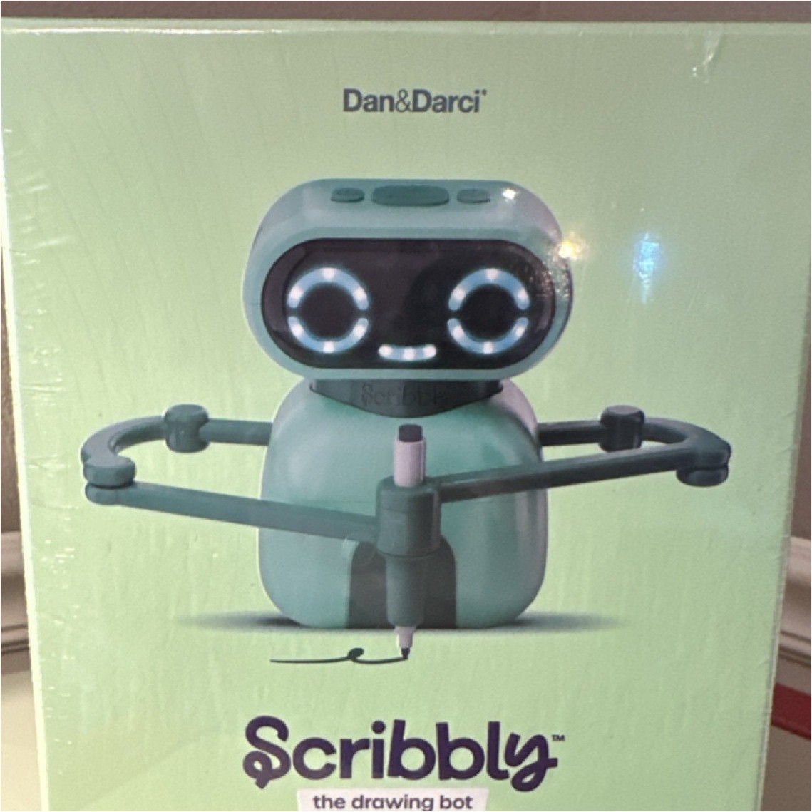 Dan & Darci Scribbly Drawing Bot Robot Arts & Crafts Toy 4-7yrs Green DD-128