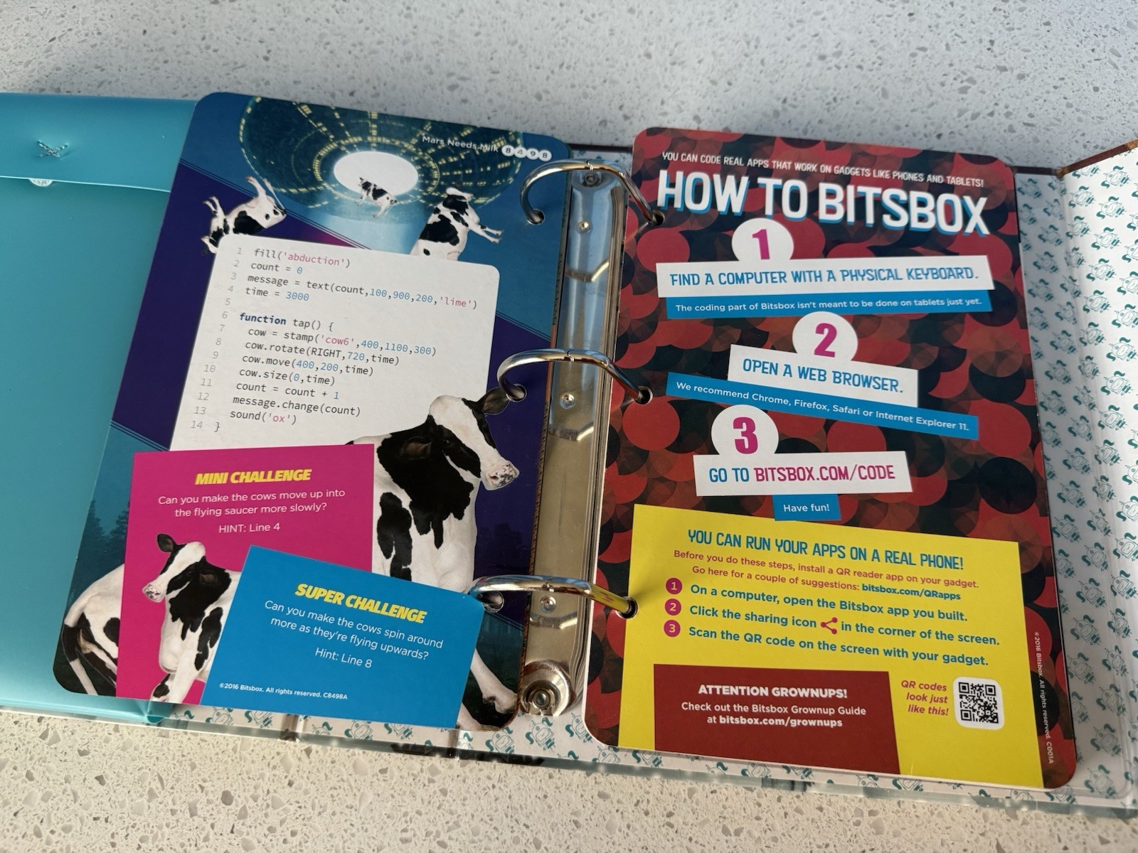 Bitsbox Apper Keeper Folder Cards Coding Pages STEM