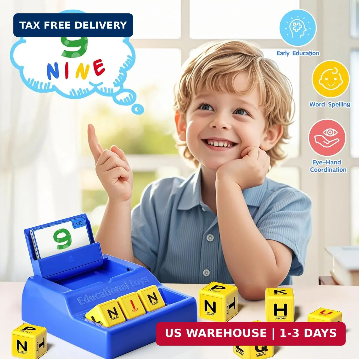 Montessori Matching Letter Game for Kids Ages 3-8 | Educational Learning Spellin