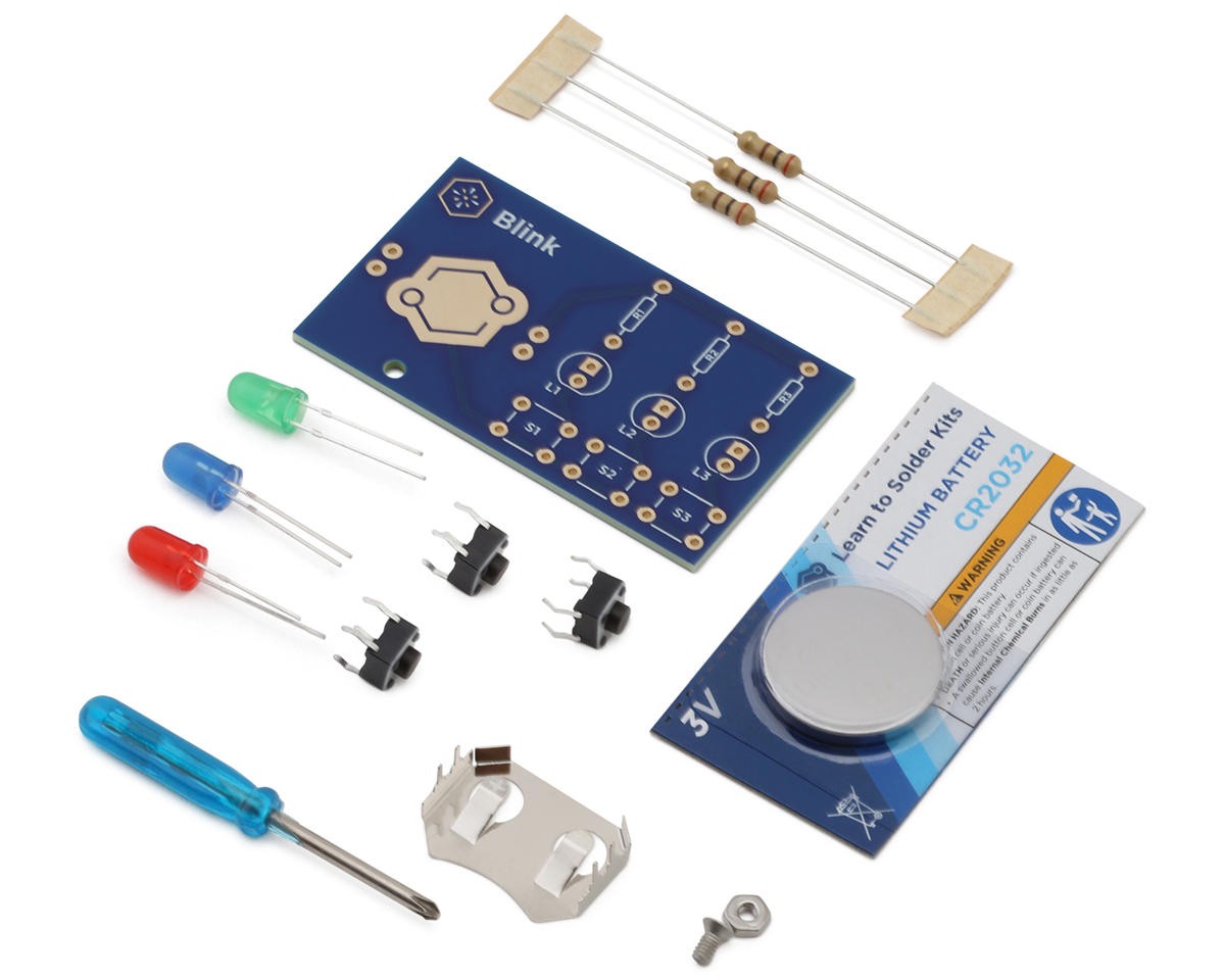 Learn To Solder Kits Blink Deluxe Soldering Practice Kit [LSK-BLINK-DLX]