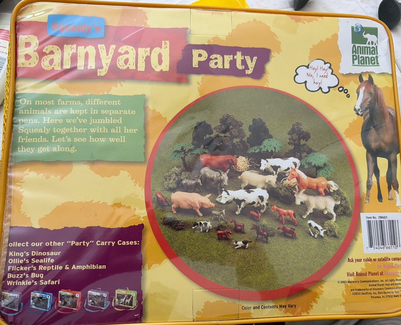 VINTAGE 2003 Animal Planet BARNYARD ANIMAL PARTY Complete New Unopened Set
