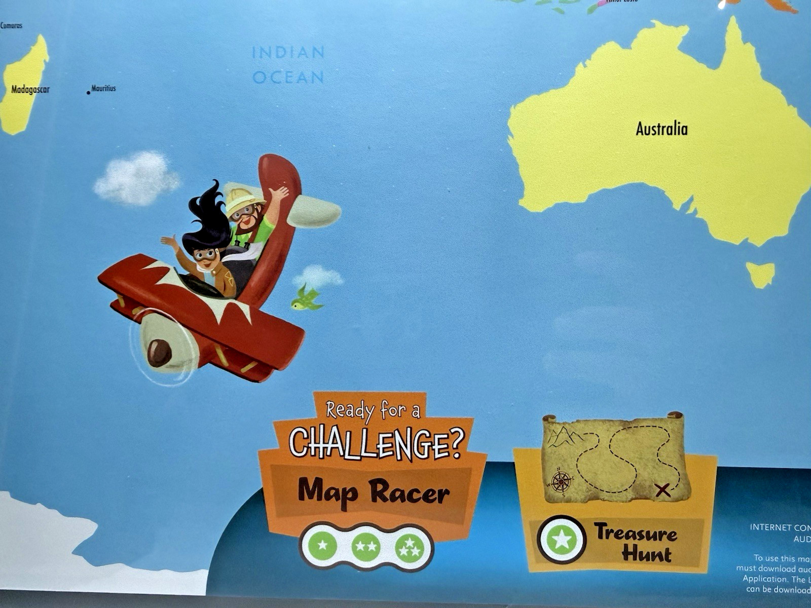 2010 NEW IN OPEN BOX LEAPFROG INTERACTIVE WORLD MAP LEAPWORLD TAG