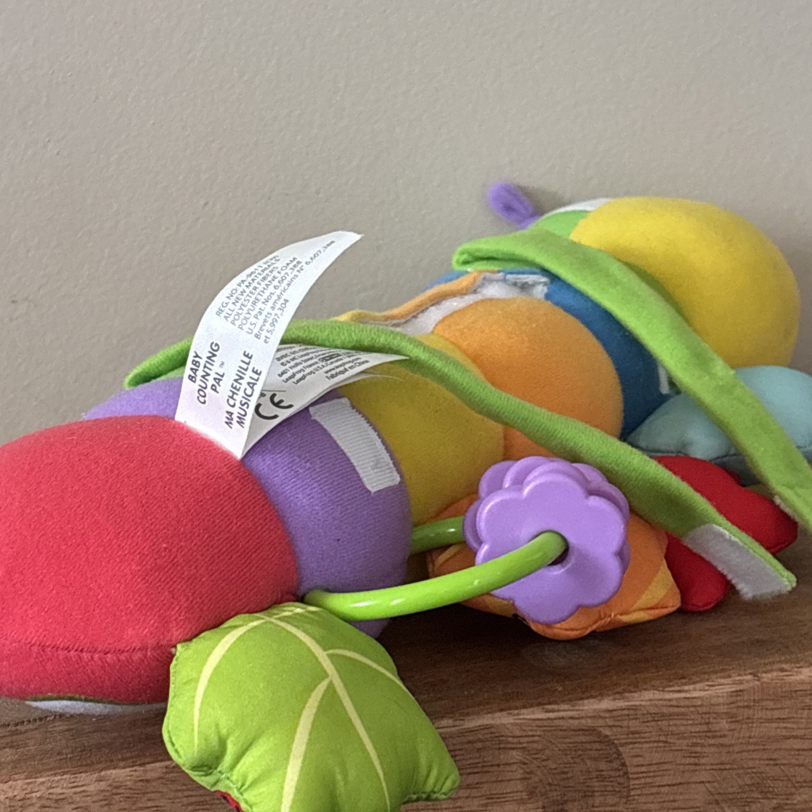 LeapFrog Baby Musical Counting Pal Sensory 14″ Caterpillar Play Tested Works