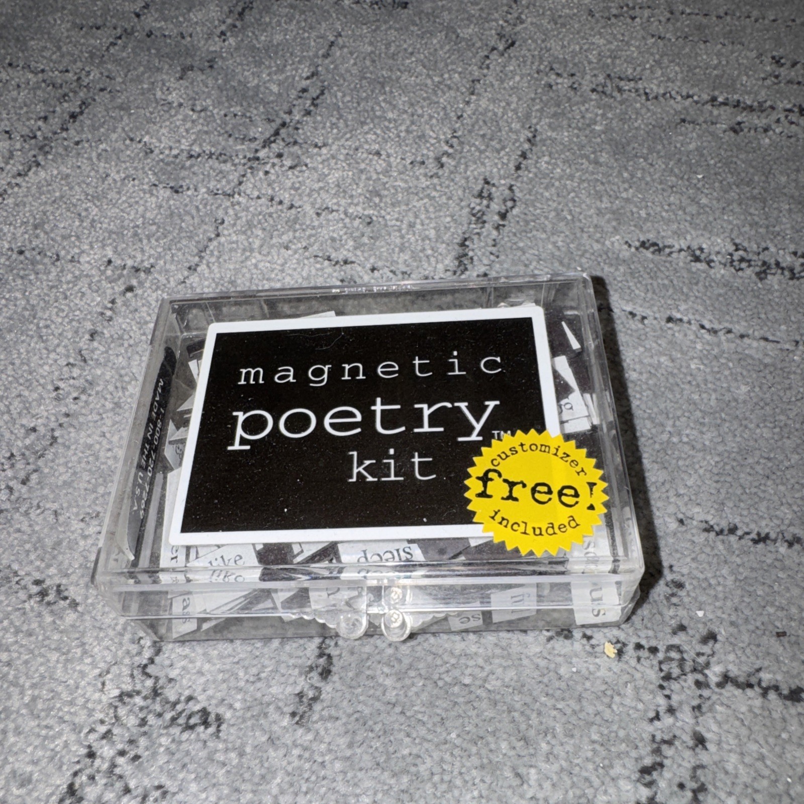 Vintage Magnetic Poetry Kit 1993 Made in USA (Original Version)