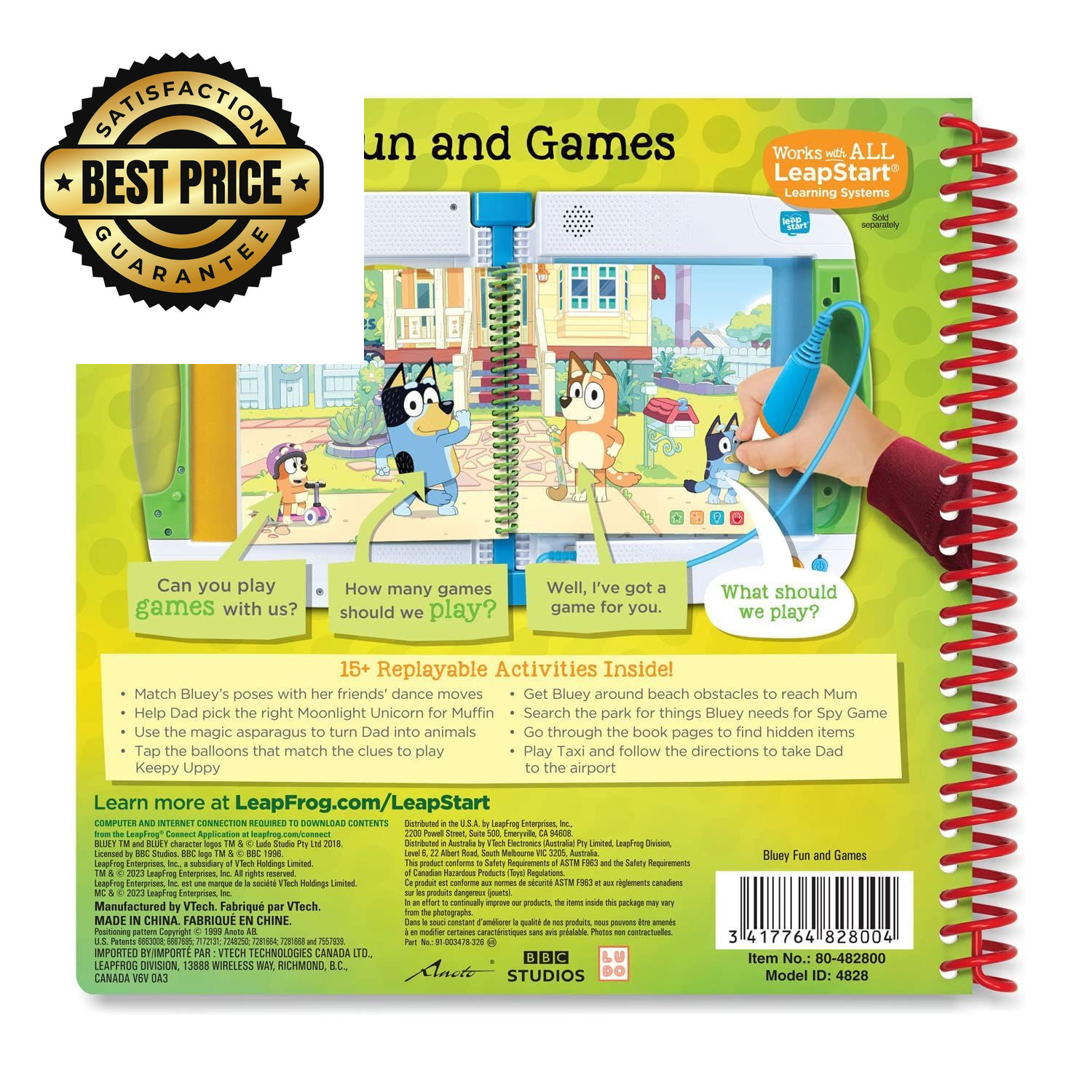 LeapFrog LeapStart Bluey Fun and Games Level 1,