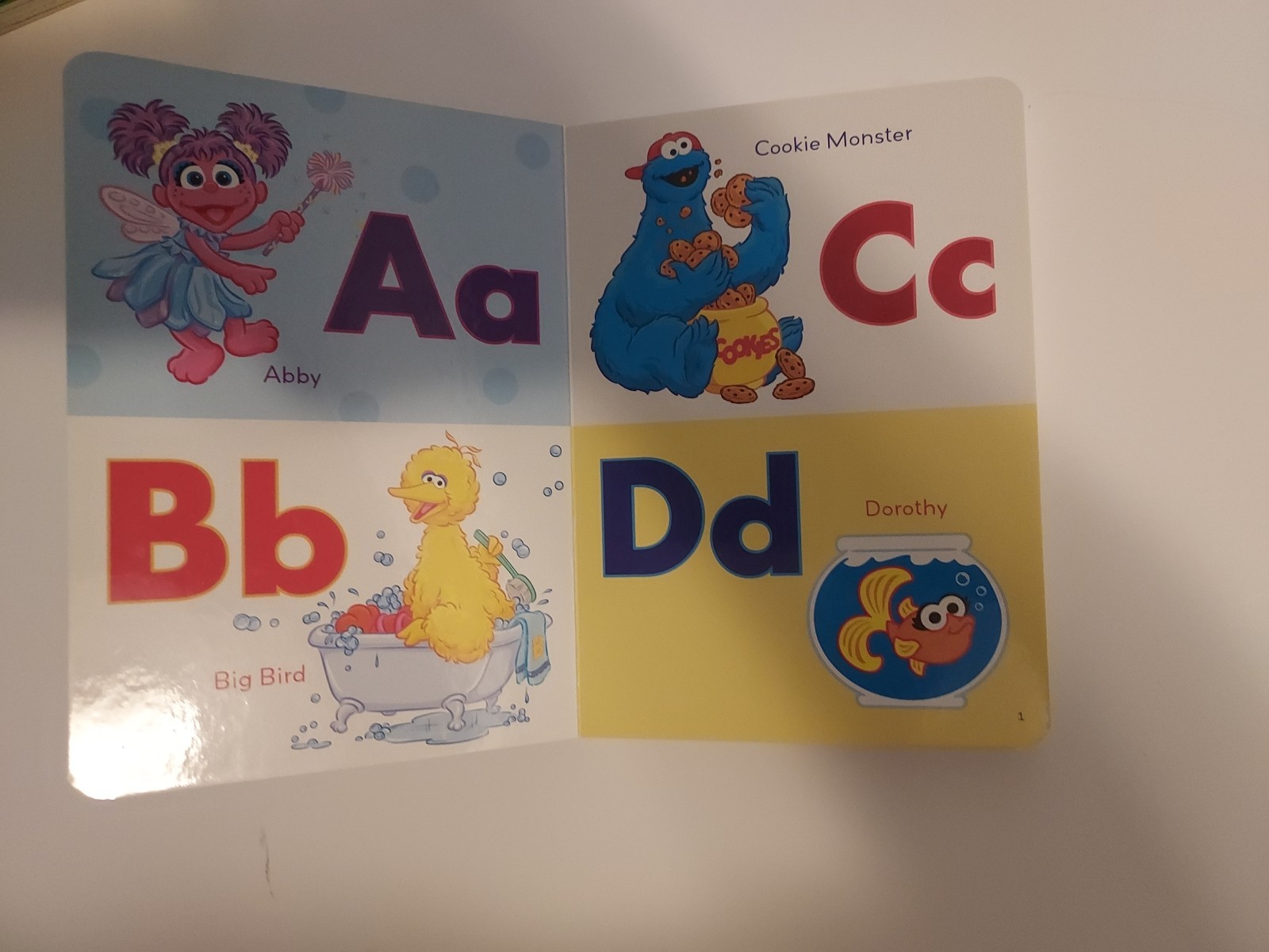Tag Or LeapReader Junior Book 1 2 3 Sesame Street Big Bird First Book of Letter