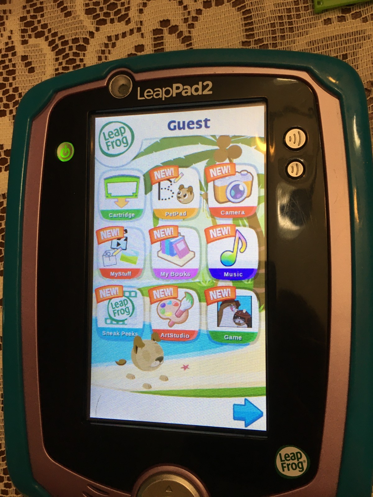 Leapfrog Leappad2 learning System w 7 games & Case Tested