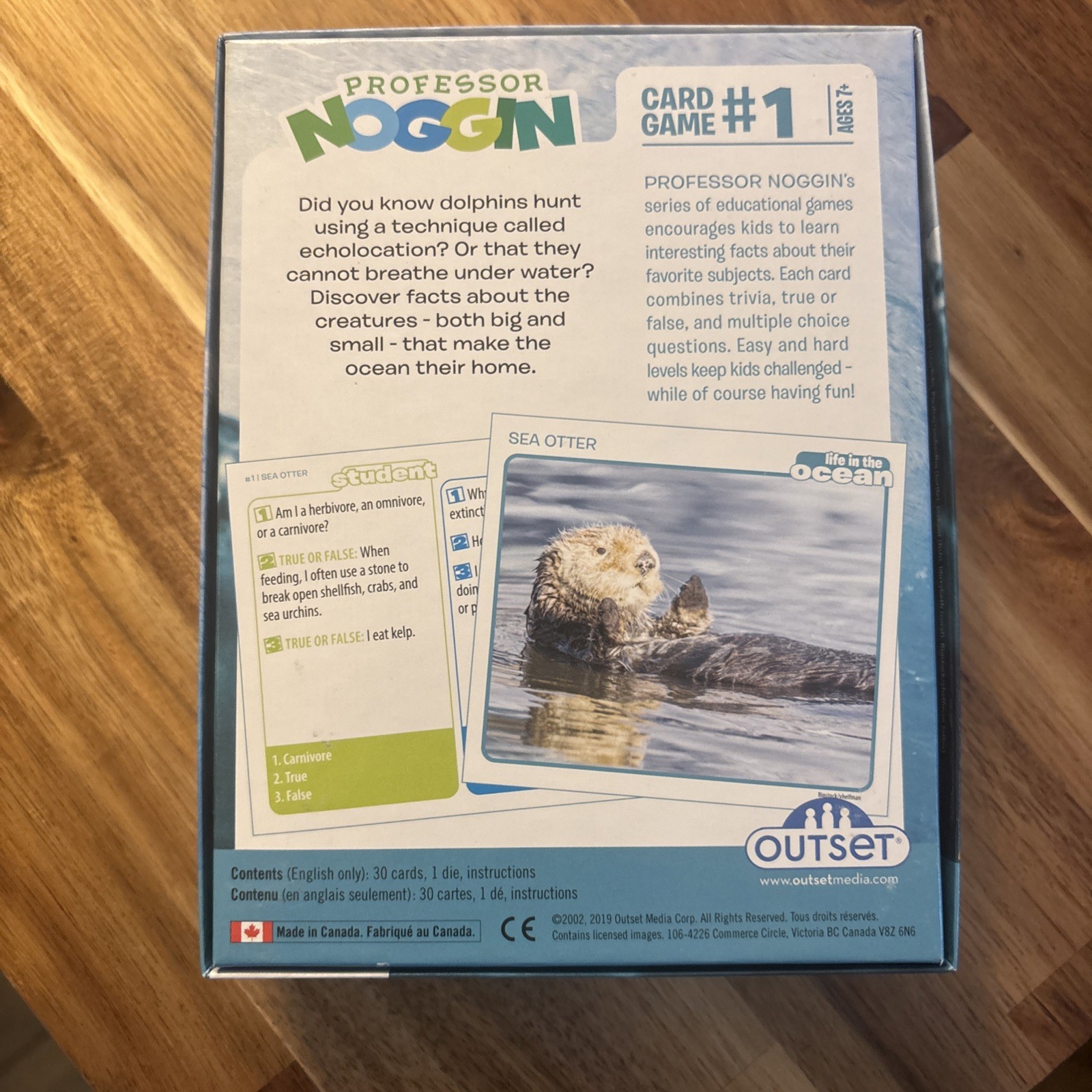 Professor Noggins Life in the Ocean Card Game 1 (new)