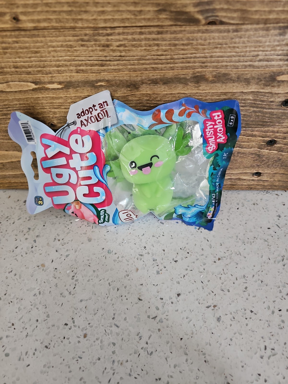 GREEN Ugly Cute Axolotl Fidget Sensory Squishy Toy New In Package in USA