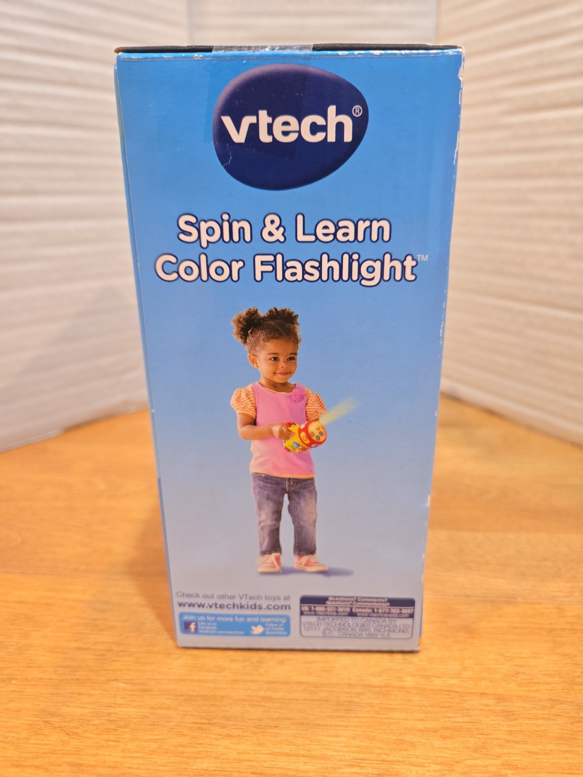 VTech Spin & Learn Color Flashlight Colors, Animals, Counting 1-3 Years Old NIB
