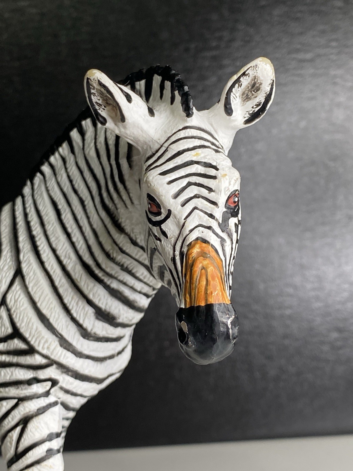 Safari Ltd. Vintage 1993 Zebra Figures Figurine Toy Realistic 7 Inch Animal Vtg