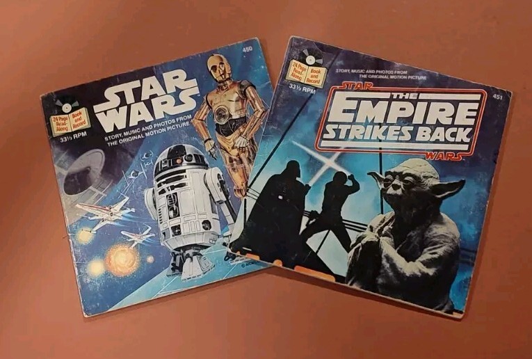 Star Wars 24 Page Read Along Books with 33 1/3 RPM Records 1979 Lucasfilm Ltd.