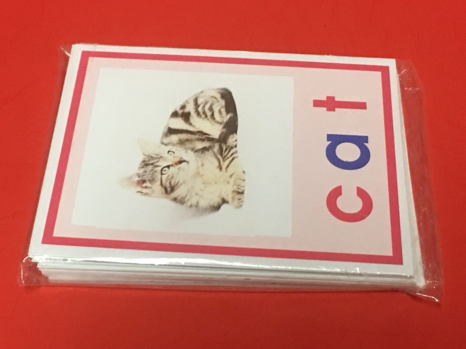 Pink Series Montessori – CVC WORDS & PICTURE CARDS- 52 Laminated Cards