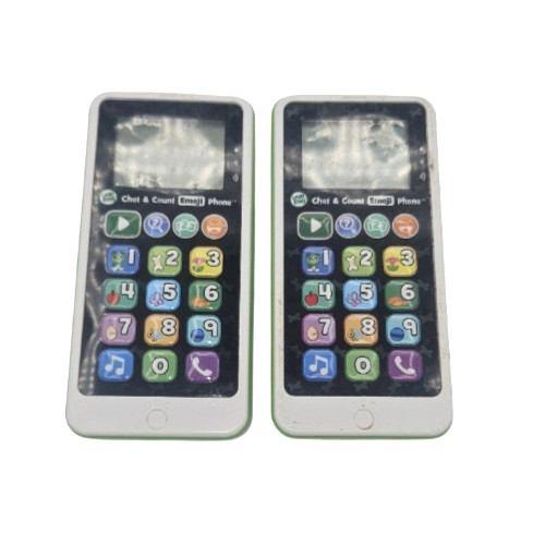 LeapFrog Scout Chat & Count Emoji Phone Lot of 2 Learning Toys Tested Working