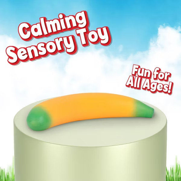 Sunny Days JUMBO Squeezy Banana 14 Inches Long Tiktok Viral Squishy Toy 🍌NEW